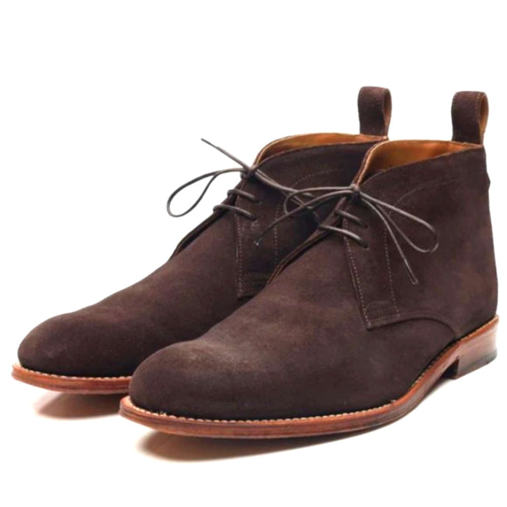Artica Vera Pelle Suede Chukka Brown Boots for Men